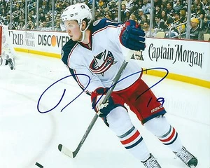 Autographed RYAN JOHANSEN Columbus Blue Jackets 8x10 photo - COA  - Picture 1 of 1