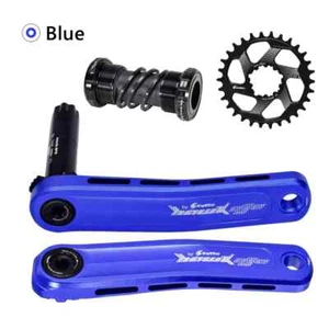 MTB Bicycle Crankset 170mm Cranks Arms for 30T 32T 34T 36T 38T Chainring BB - Picture 1 of 41