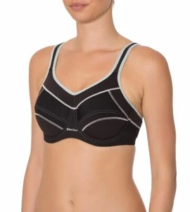 NEW Triaction® Underwire Performance Sports Bra - Black, Sizes 10C-20F - Picture 1 of 4