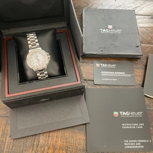 Tag Heuer Formula 1 Sparkling Diamond Ceramic WAC1215 37mm Box COA - Picture 1 of 10