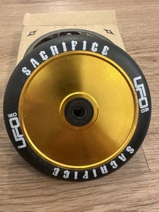 Sacrifice UFO 120mm Wheel for Pro Scooter - NEW Black And Gold A2 - Picture 1 of 2