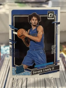 2023-24 Donruss Optic Dereck Lively II Base Rated Rookie Card No. 245 Mavericks - Picture 1 of 2