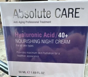 Absolute Care Hyaluronic Acid Age 40+ Nourishing Night Cream 1.69 fl.oz - Picture 1 of 4