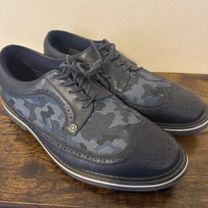 Mens 10.5 G/FORE Camo Knit Racer Blue Golf Shoes G4 - Picture 1 of 7