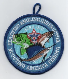 BSA Certified Angling Instructor Award Patch w/ "Scouting America" (Vers. 3) - Picture 1 of 2