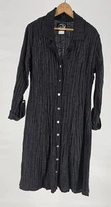 Vintage 1980s FLAX Angelheart Button Down Dress Jeane Engelhart - Picture 1 of 12