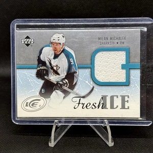 2005-06 UPPER DECK ICE FRESH ICE MILAN MICHALEK JERSEY SAN JOSE SHARKS #FI-MM - Picture 1 of 3