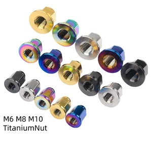 Titan Mutter M6 M8 M10 Sechskant Domkopf Muttern Zylinderschraube Ti Befestigung für Motorrad - Bild 1 von 12