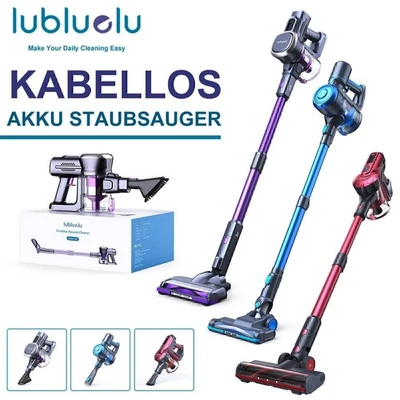 Lubluelu 6in1 Staubsauger Akku Handstaubsauger kabellos Wandladestation mit LED - Bild 1 von 4