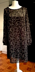 5* GEORGE at ASDA Caramel Fudge LOVE HEART Print 2 Part BLACK CAMI SLIP Dress 12 - Picture 1 of 5