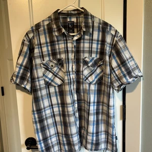 Camisa Kuhl Hombres XL Cuadros Manga Corta Lujo Suncel Tencel Senderismo Abotonada - Imagen 1 de 7