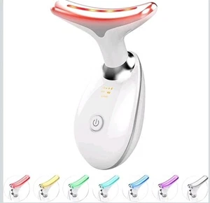 Rotlicht-Therapie-für-Gesicht und Hals, Rotlichttherapiestab, 7 Farben LED-Gesicht - Bild 1 von 6