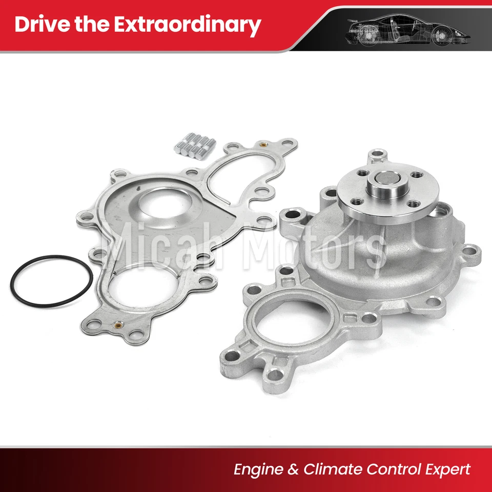 Water Pump Fit 2007-2020 Lexus	LC500 RC F LS460 LS600h GS460 4.6L V8 DOHC 32v Foto 1 de 4