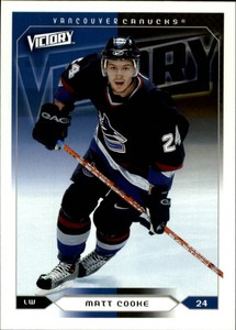 2005-06 Upper Deck Victory Canucks Hockey Card #193 Matt Cooke
