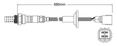 Post-Cat Right oxygen sensor for Toyota Mark X GRX120 / 125 4GR-FE 6-Cyl 2.5 2/0 - image 1 of 2
