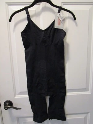 BODY ALISADO SIN COSTURAS NEGRO COBERTURA COMPLETA LEONISA TALLA GRANDE Foto 1 de 3