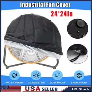 Industrial Fan Cover Waterproof Washable Outdoor Floor Fan Cover Protector for W - Picture 1 of 13