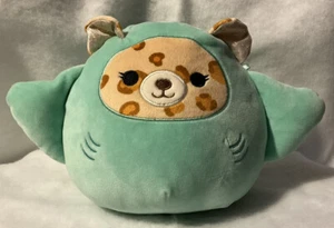 Costume Squishmallow Lexie il leopardo in Stingray peluche imbottito Kellytoy 7" nuovo - Foto 1 di 8