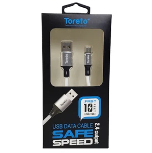 Type-C USB Charge & Sync Cable, 10 Feet, Color White (Brand: Toreto) - Picture 1 of 2