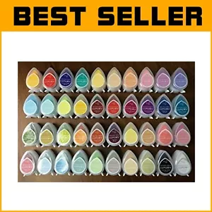 40-Pack Multicolor Craft Ink Pad Set for Kids Finger-Print and Scrapbooking - Picture 1 of 9