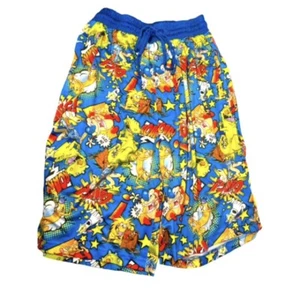 Nickelodeon Boys Large Sleep Shorts Ren and Stimpy Gym Long Cartoon Novelty - Picture 1 of 3