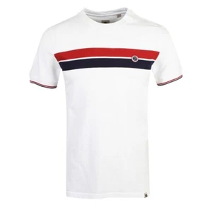 BNWT Pretty Green Rourke Chest Stripe Pique T-Shirt RRP £45 DIFF SIZES & COLOURS - Picture 1 of 9