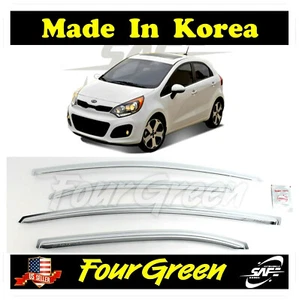 Visera cromada deflectores de lluvia para KIA 2012-2017 RIO 5 PUERTAS hatchback ⭐⭐⭐⭐⭐⭐⭐ - Imagen 1 de 7