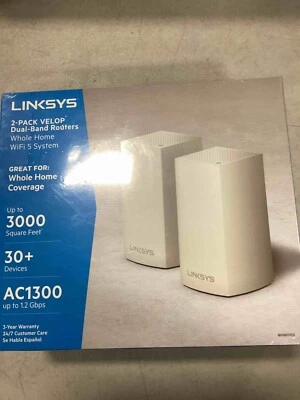Linksys Velop WHW0102 Whole Home WiFi Intelligent Mesh System - 2 Pack - Image 1 of 4