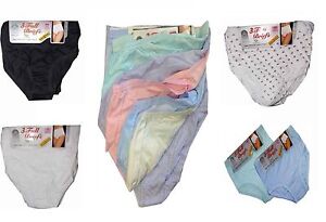 3,6,12 Pairs Womens Full Mama Briefs Knickers Lingerie Ladies Cotton Underwear