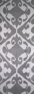 11 Yard HAND MADE UZBEK Natural SILK IKAT ADRAS FABRIC #7410 - Image 1 of 3