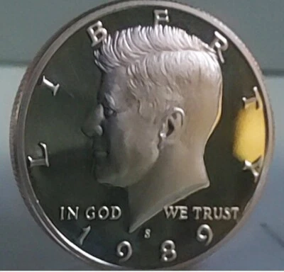 USA-1989-S Proof-½ Dollar-Kennedy Half Dollar-Nickel Plated Copper-50C - Image 1 of 4