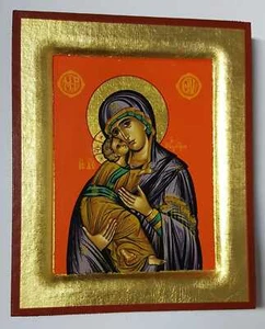 Ikone Muttergottes Maria Odigitria Jesus Christus Madonna Icon Ikona Icone Icono - Bild 1 von 3