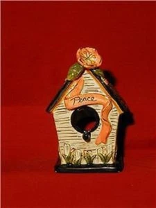 Casa de velas Blue Sky Clayworks 2008 pájaro de la paz tlite sin usar en caja brezo mincho dorado - Imagen 1 de 1