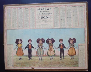 almanach calendrier des postes et télégraphes 1920 - Picture 1 of 9