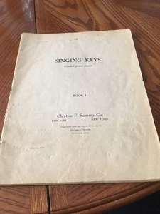 Singing Keys Graded Piano Pieces Book 1 From 1946 - Picture 1 of 2