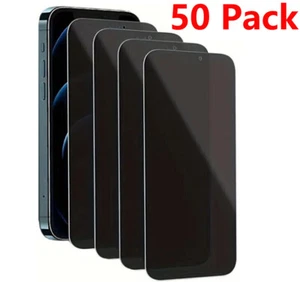 Wholesale Lot Privacy Glass Screen Protector for iPhone 17 16e 16 15 14 13 Pro 8 - Picture 1 of 14