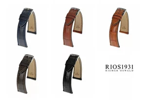Rios1931 Imperator - Watch Strap made of Alligator Leather (270) - 5 Colors - Picture 1 of 9
