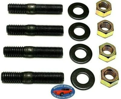 Colector de admisión de motor carburador GM Holley Edelbrock Carter 5/16x1-3/4 pernos QP Foto 1 de 4