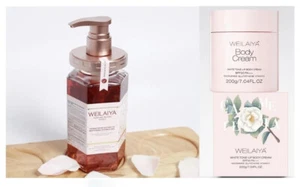 WEILAIYA Full Body Combo Cream White Tone-Up SPF30 PA+++ 200g+Shower Gel+US SELL - Picture 1 of 13