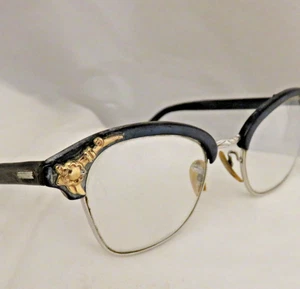 Monturas de gafas vintage de los años 50 Shuron EE. UU. Cateye 12K GF 5 1/4 C - Imagen 1 de 15