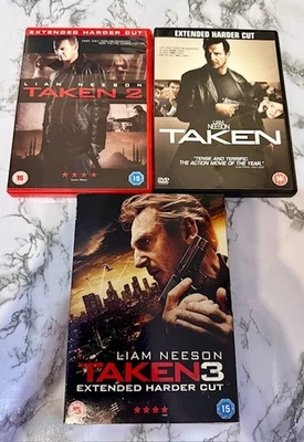 Taken, Taken 2 & Taken 3 Extended Editions DVD Bundle R2 Liam Neeson Free Post - Image 1 of 4