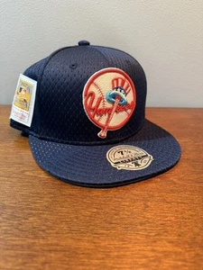 Mitchell & Ness New York Yankees Mesh Hook Fitted Hat Size 7 5/8 - Picture 1 of 6