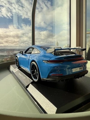 Maisto Porsche 911 GT3 Azul con Llantas Negras 1/18 Diecast Model Car (Nuevo, En Caja) Foto 1 de 4