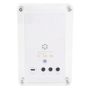 5 Acrylic Digital Photo Frame IPS Screen 4GB Memory Speaker EU Plug - Picture 1 of 12
