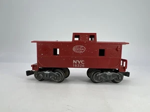 Marx #18326 O Gauge New York Central Red Caboose Good Condition - Picture 1 of 6