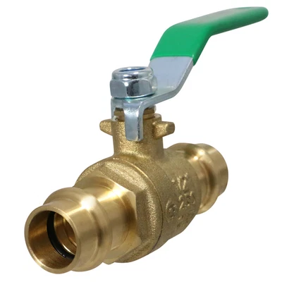 10 Pieces XFITTING 1/2" Press Ball Valve, Lead Free Brass, Full Port, ProPress - Image 1 of 4