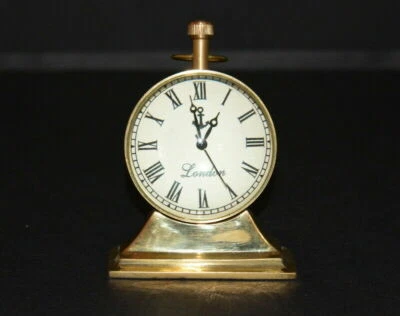 桌面复古黄铜时钟桌面古董收藏品手表装饰物品 — 第 1/4 张图片