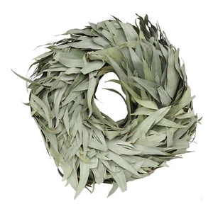 Corona decorativa corona de puerta corona natural decoración de puerta corona de pared 35 cm corona de eucalipto - Imagen 1 de 6