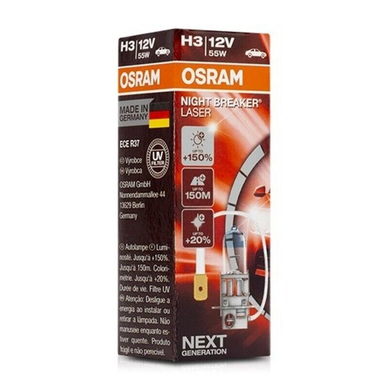 OSRAM NIGHT BREAKER LASER H3 Halogen-Scheinwerferlampe (64151NL)