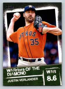 2020 Topps Warriors of the Diamond #WOD26 Justin Verlander (ref 184599) - Picture 1 of 2